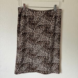 Alfani Leapord Print Skirt Size 6